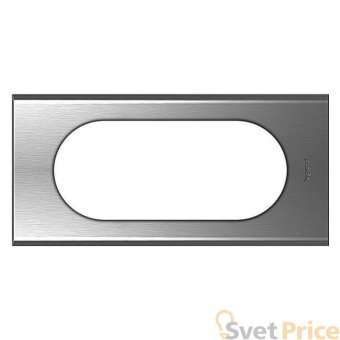 Рамка 4/5-модульная Legrand Celiane фактурная сталь 069105