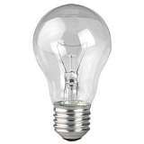 Лампа накаливания ЭРА E27 75W 2700K прозрачная ЛОН А55/А50-75-230-E27-CL