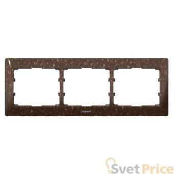 Рамка 3-постовая Legrand Galea Life какао коричневый 771703