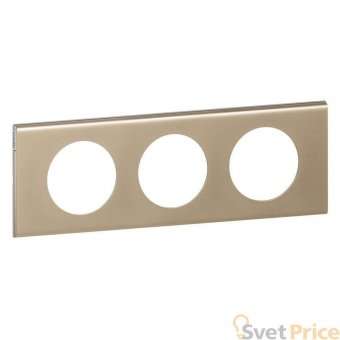 Рамка 3-постовая Legrand Celiane никель велюр 069113