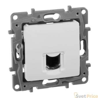 Розетка компьютерная RJ45 Legrand Etika 6 кат UTP белая 672253