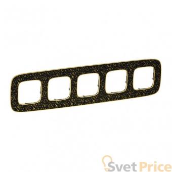 Рамка 5-постовая Legrand Valena Allure Барокко Нуар 754435