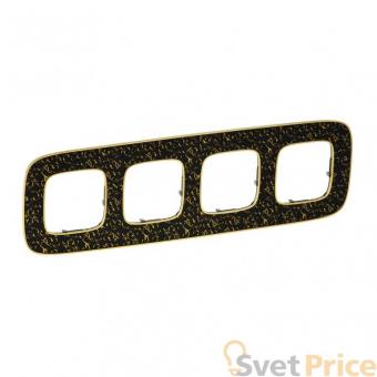 Рамка 4-постовая Legrand Valena Allure Барокко Нуар 754434