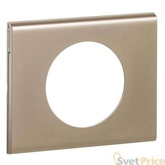 Рамка 1-постовая Legrand Celiane никель велюр 069111