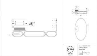 Потолочный светодиодный светильник Maytoni Chain MOD017CL-L70N