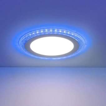 Встраиваемый светодиодный светильник Elektrostandard DLR024 7+3W 4200K Blue 4690389107092