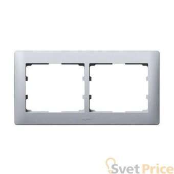 Рамка 2-постовая Legrand Galea Life алюминий 771302