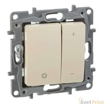 Диммер кнопочный Legrand Etika без нейтрали 400W слоновая кость 672318