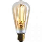 Лампа светодиодная филаментная диммируемая E27 4W 2200K золотая 057-080