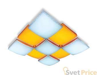 Потолочный светодиодный светильник Ambrella light Orbital Parrus FP2329 WH 288W D720*720