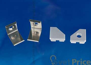 Набор аксессуаров для алюминиевого профиля (4 шт.) Uniel UFE-N03 Silver