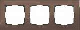 Рамка Aluminium на 3 поста алюминий коричневый WL11-Frame-03 4690389073700