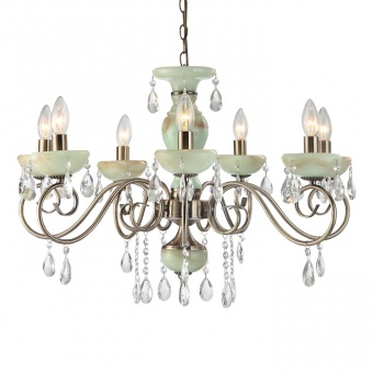 Подвесная люстра Arte Lamp Onyx Green A9592LM-7AB