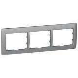 Рамка 3-постовая Legrand Galea Life алюминий 771303