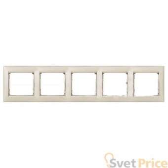 Рамка 5-постовая Legrand Valena жемчужная 770475