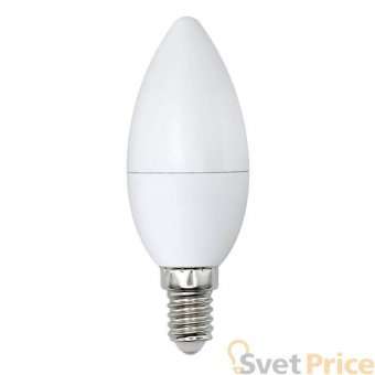 Лампа светодиодная (UL-00003804) E14 9W 3000K матовая LED-C37-9W/WW/E14/FR/NR