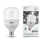 Лампа светодиодная Gauss E27 32W 6500K матовая 63233