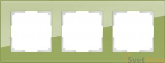 Рамка Favorit на 3 поста фисташковый WL01-Frame-03 4690389098635