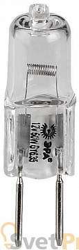 Лампа галогенная ЭРА GY6.35 50W 2700K прозрачная GY6.35-JC-50W-12V