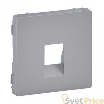 Лицевая панель Legrand Valena Life аудиорозетки алюминий 755362