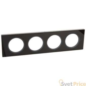 Рамка 4-постовая Legrand Celiane смальта графит 069304