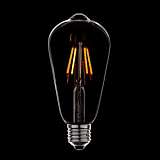 Лампа светодиодная диммируемая E27 4W груша прозрачная 056-755
