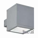 Уличный настенный светильник Ideal Lux Snif AP1 Square Grigio