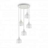 Подвесная люстра Ideal Lux Ruby SP5 Bianco