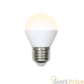 Лампа светодиодная (UL-00003823) E27 7W 3000K матовая LED-G45-7W/WW/E27/FR/NR
