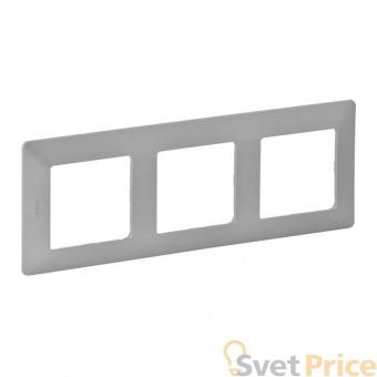 Рамка 3-постовая Legrand Valena Life Алюминий 754133