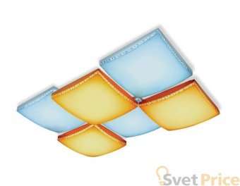 Потолочный светодиодный светильник Ambrella light Orbital Parrus FP2326 WH 192W D720*480