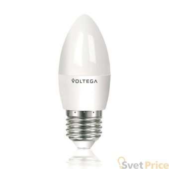 Лампа светодиодная Voltega E27 5,7W 4000К матовая VG2-C2E27cold6W 5730
