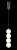 Подвесной светодиодный светильник Crystal Lux Desi SP4 Chrome/White