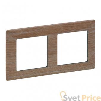 Рамка 2-постовая Legrand Valena Life Светлое дерево 754182