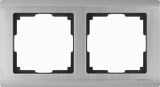 Рамка Metallic на 2 поста глянцевый никель WL02-Frame-02 4690389045912