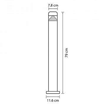 Уличный светодиодный светильник Lightstar Raggio 376705
