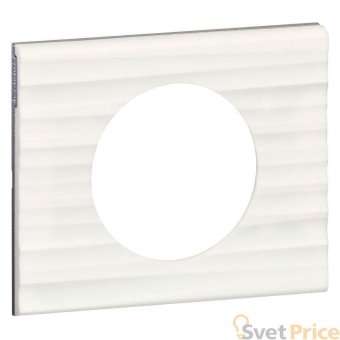 Рамка 1-постовая Legrand Celiane Corian белый рельеф 069011