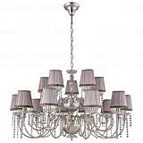 Подвесная люстра Crystal Lux Alegria SP10+5 Silver-Brown