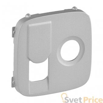 Лицевая панель Legrand Valena Allure розетки TV-RJ45 алюминий 754837