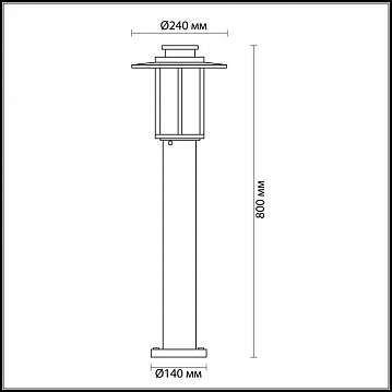 Уличный светильник Odeon Light Mito 4047/1F