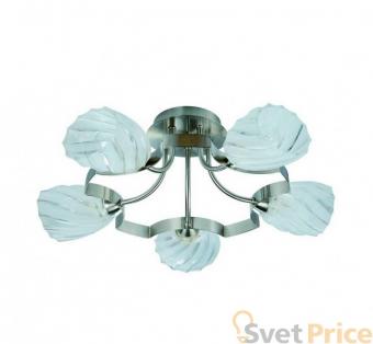 Потолочная люстра IDLamp Martha 601/5PF-MOONWhitechrome