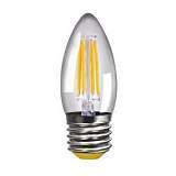 Лампа светодиодная филаментная Voltega E27 4W 2800К свеча прозрачная VG1-C1E27warm4W-F 4669