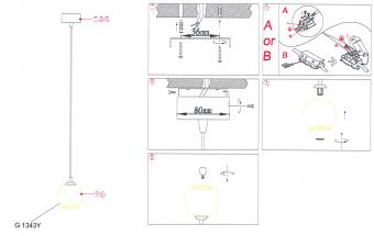 Подвесной светильник Odeon Light Eruca 1343/Y