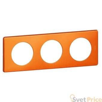 Рамка 3-постовая Legrand Celiane оранж пунктум 068763