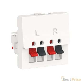 Аудиорозетка двойная Schneider Electric Unica New Modular NU348618