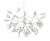 Подвесная светодиодная люстра Crystal Lux Evita SP63 White/Transparent