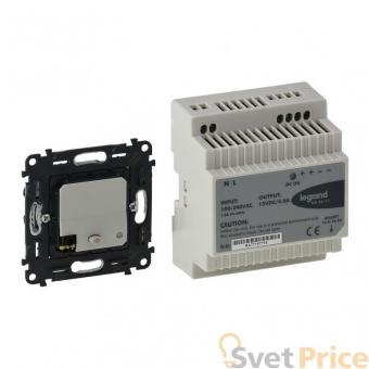 Аудио-вход с блоком питания Legrand Valena Мех In Matic 752038