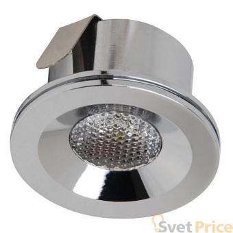 Встраиваемый светодиодный светильник Horoz Miranda 3W 6400К матовый хром 016-004-0003 (HL666L)
