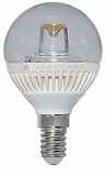 Лампа светодиодная E14 5W 2700K шар прозрачный LC-GCL-5/E14/827 L140