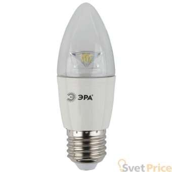 Лампа светодиодная ЭРА E27 7W 4000K прозрачная LED B35-7W-840-E27-Clear